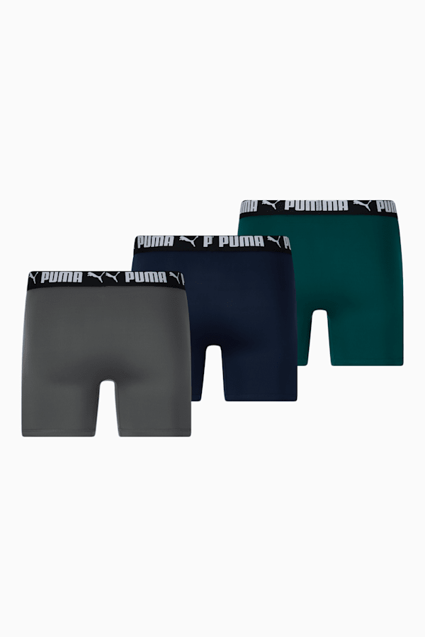Men's Athletic Fit Boxer Briefs [3 Pack], NAVY / GREEN, extralarge